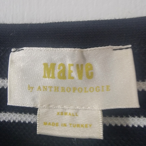 Maeve Anthropologie Size XS Black Knit Top - Picture 5 of 6